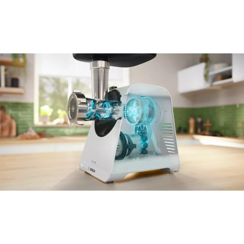 Bosch Serie 4 MultiPower MFWS420W Fleischwolf, Weiß