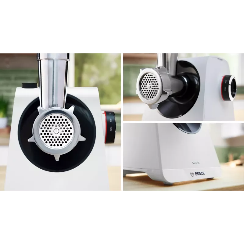 Bosch Serie 4 MultiPower MFWS420W Fleischwolf, Weiß