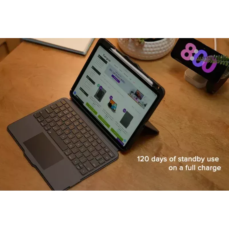 Targus VersaVu QWERTY Nordic Bluetooth Tastatur mit Trackpad Schwarz