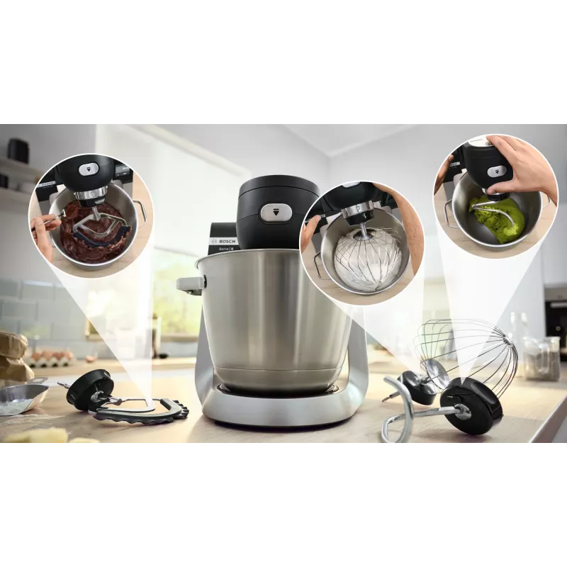Bosch Serie 6 MUMS6ZS17 Küchenmaschine 1600 W 5,5 L Schwarz, Edelstahl
