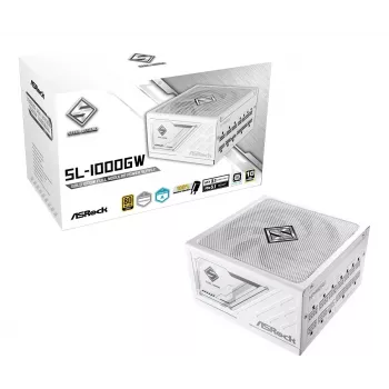 ASROCK Netzteil Steel Legend Sl-1000gw 1000w 80+ Gold White ATX