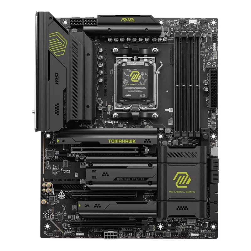 Mainboard MSI MAG X870E TOMAHAWK WIFI — AMD X870E, Socket AM5, ATX, 4x DDR5 DIMM, 4x M.2, Wi‑Fi, 5Gb Ethernet