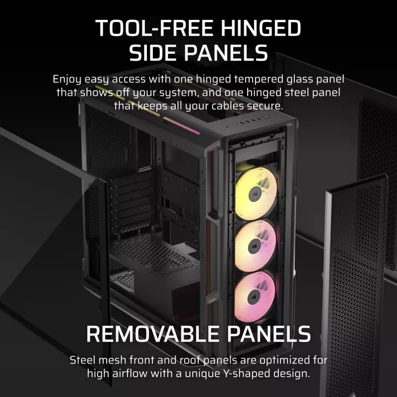 CORSAIR PC-Gehäuse - Icue Link 5000t Lx RGB Mid-Tower High-Performance