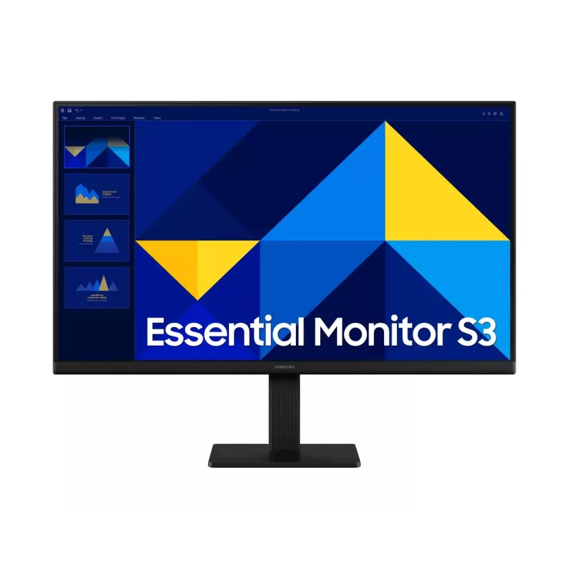 24-Zoll-LCD-Monitor Samsung S30GD LS24D300GAUXEN — 24 Zoll Full HD (1920×1080), IPS, 5 ms, 100 Hz, VESA, HDMI & VGA, Schwarz