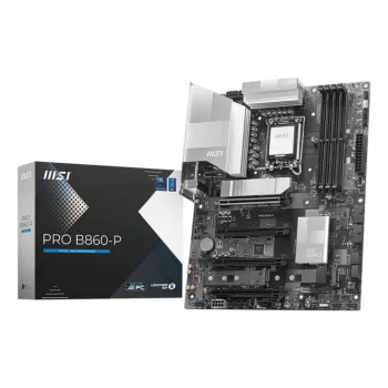 Mainboard MSI PRO B860-P — Intel B860, LGA 1851, ATX, DDR5, 4 DIMM, 3×M.2, 5Gb LAN, HDMI 2.1