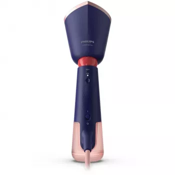 Philips 5000 series Handdampfglätter, Handdampfglätter für Kleidung, 0,32 L, 0,58 min, Blau, Marineblau, Tasten
