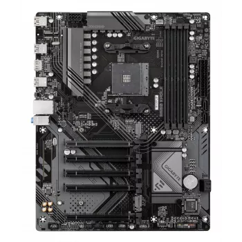 GIGABYTE B550 EAGLE Motherboard - AMD Ryzen 5000 G-Series CPUs, 10+3+1 Phases VRM, bis zu 3200 MHz DDR4, 1xPCIe 4.0 + 1xPCIe 3.0 M.2, 1GbE LAN, USB 3.2 Gen 2