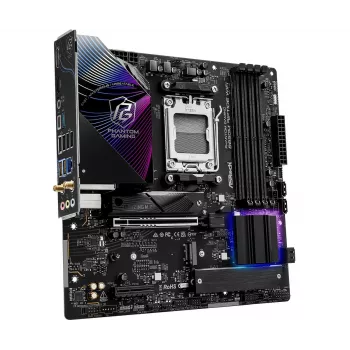 ASRock Motherboard B850M Riptide WiFi AM5 AMD B850 4 X DDR5 1 X HDMI 2.1 Tmds/frl 8g 1 X DisplayPort 1.4 With DSC mATX