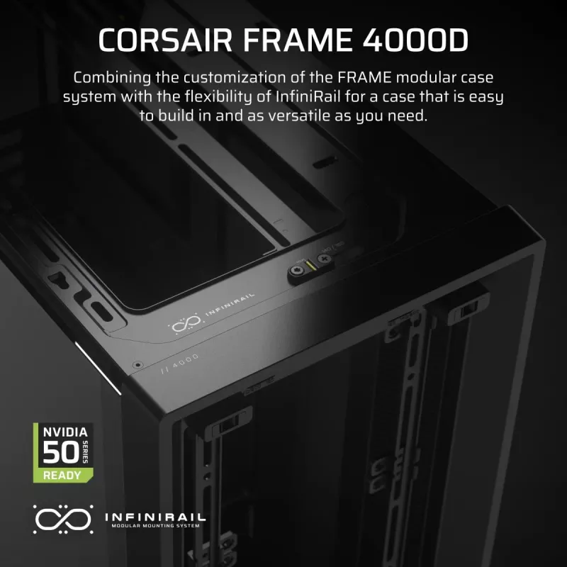 CORSAIR FRAME 4000D Midi-Tower-Gehäuse Schwarz