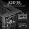 PC-Gehäuse CORSAIR FRAME 4000D RS Midi Tower — schwarz, EATX-Unterstützung, gehärtetes Glas, USB-C, 3x120-mm-Frontlüfter