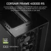 PC-Gehäuse CORSAIR FRAME 4000D RS Midi Tower — schwarz, EATX-Unterstützung, gehärtetes Glas, USB-C, 3x120-mm-Frontlüfter