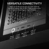 PC-Gehäuse CORSAIR FRAME 4000D RS Midi Tower — schwarz, EATX-Unterstützung, gehärtetes Glas, USB-C, 3x120-mm-Frontlüfter