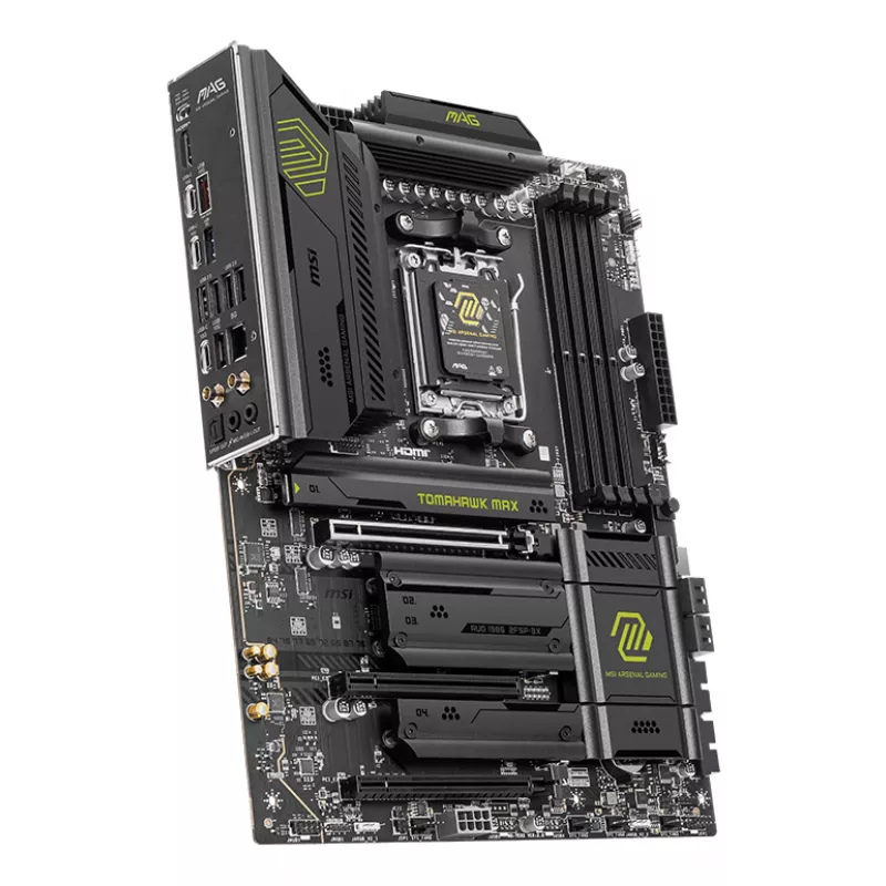 Motherboard MSI MAG B850 TOMAHAWK MAX WIFI — AMD B850, Sockel AM5, ATX, DDR5, 4×M.2, Wi‑Fi 7, 5Gb LAN, 7.1 Audio
