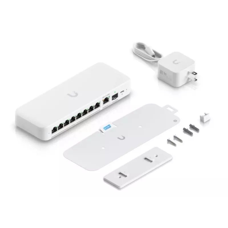 Managed Switch UBIQUITI UniFi Flex 2.5G USW-FLEX-2.5G-8 — 8× 2.5G RJ‑45, 1× 10G SFP+, L2, 60 Gbit/s