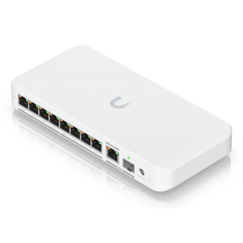UBIQUITI NETWORKS UniFi Switch USW-Flex-2.5G-8-PoE 8x 2,5 GbE RJ45, 1x 10 GbE SFP+ 196 W