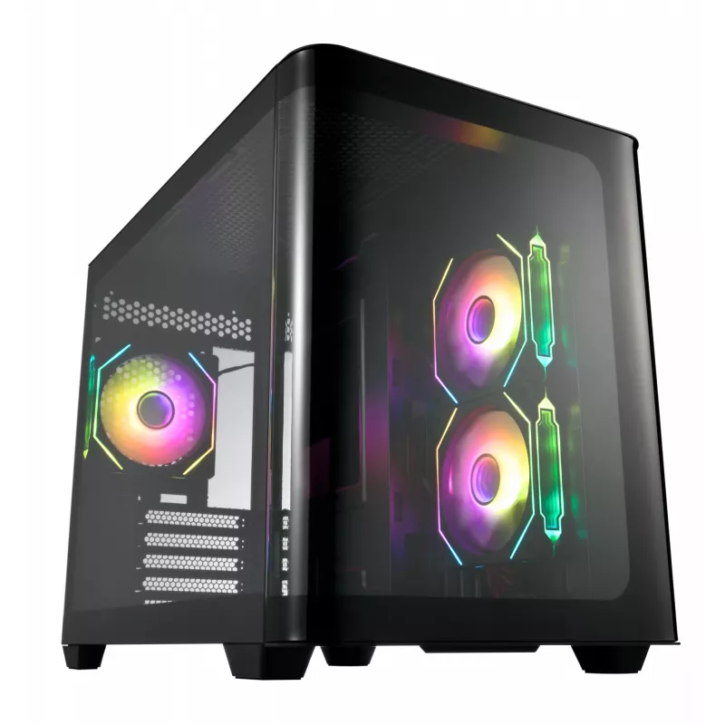 FSP S380-BA Gehäuse Mini Tower mITX, mATX Schwarz ARGB