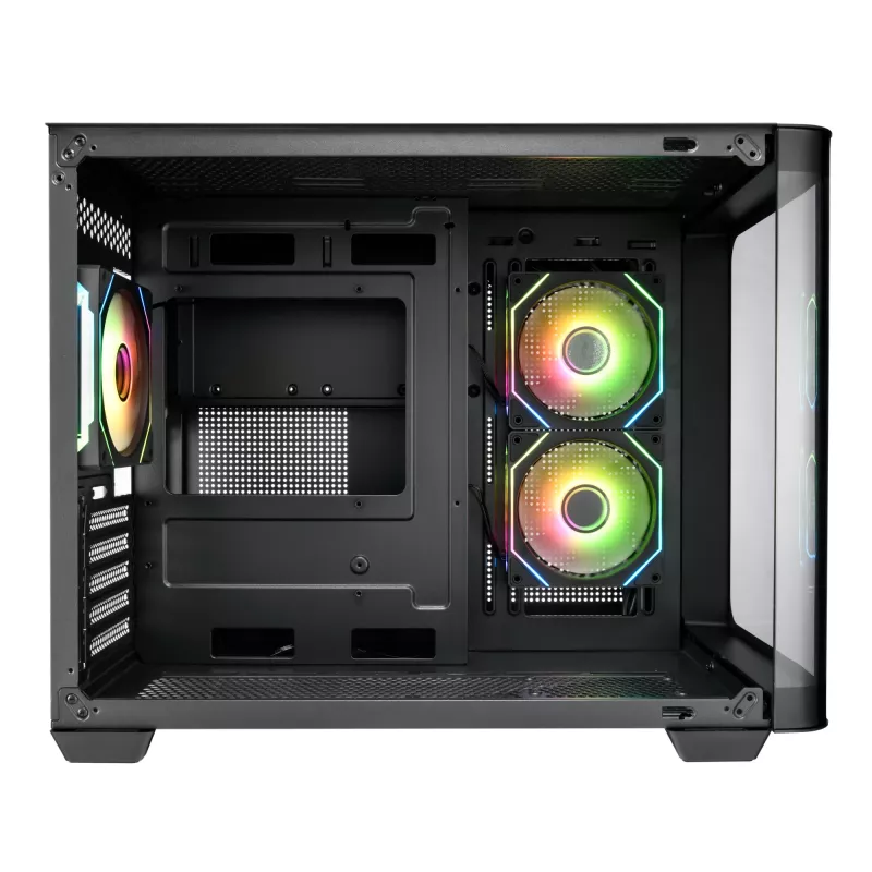 FSP S380-BA Gehäuse Mini Tower mITX, mATX Schwarz ARGB