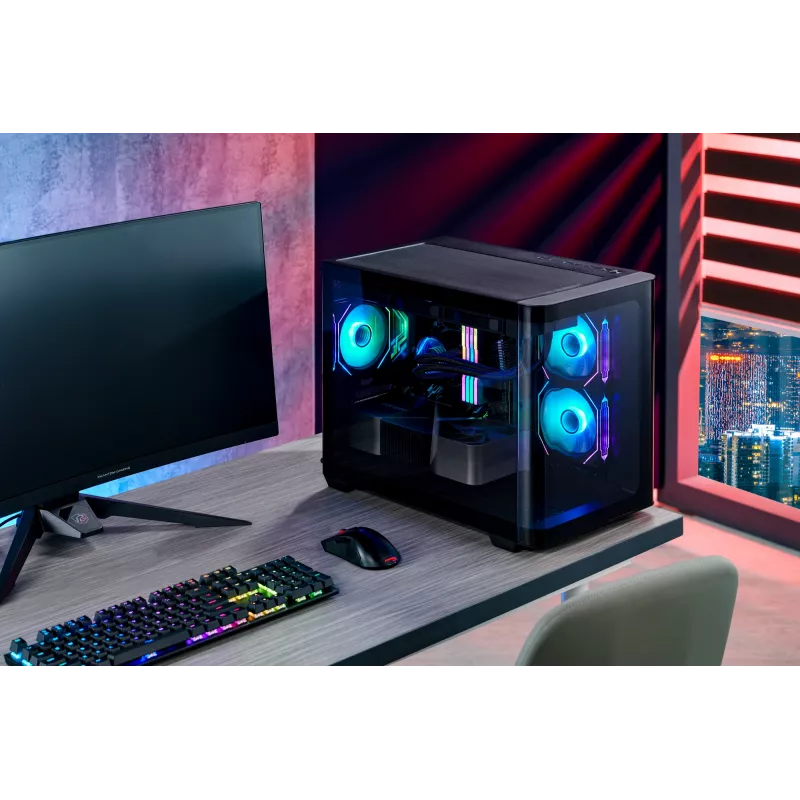 FSP S380-BA Gehäuse Mini Tower mITX, mATX Schwarz ARGB