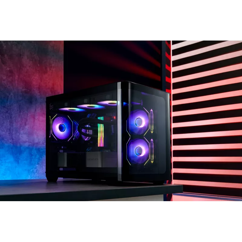 FSP S380-BA Gehäuse Mini Tower mITX, mATX Schwarz ARGB