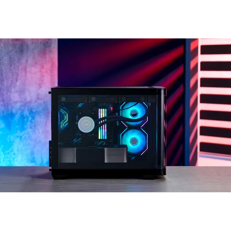 FSP S380-BA Gehäuse Mini Tower mITX, mATX Schwarz ARGB