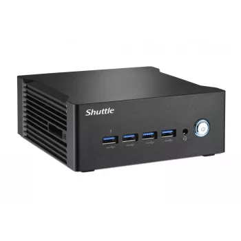 Shuttle Nano PC NA10H7, AMD Ryzen™ 7-8845HS APU, Radeon780M, 2xHDMI, 2xUSB-C 4.0(DP), 2x2.5Gbit LAN, 24/7 Dauerbetrieb, inkl. VESA