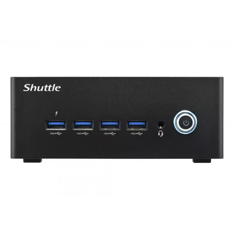 Shuttle Nano PC NA10H7, AMD Ryzen™ 7-8845HS APU, Radeon780M, 2xHDMI, 2xUSB-C 4.0(DP), 2x2.5Gbit LAN, 24/7 Dauerbetrieb, inkl. VESA