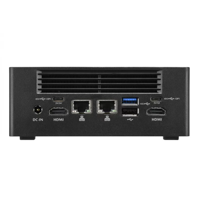 Shuttle Nano PC NA10H7, AMD Ryzen™ 7-8845HS APU, Radeon780M, 2xHDMI, 2xUSB-C 4.0(DP), 2x2.5Gbit LAN, 24/7 Dauerbetrieb, inkl. VESA