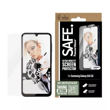 PanzerGlass SAFE. by ® Screen Protector Samsung Galaxy A26 5G | Ultra-Wide Fit mit EasyAligner