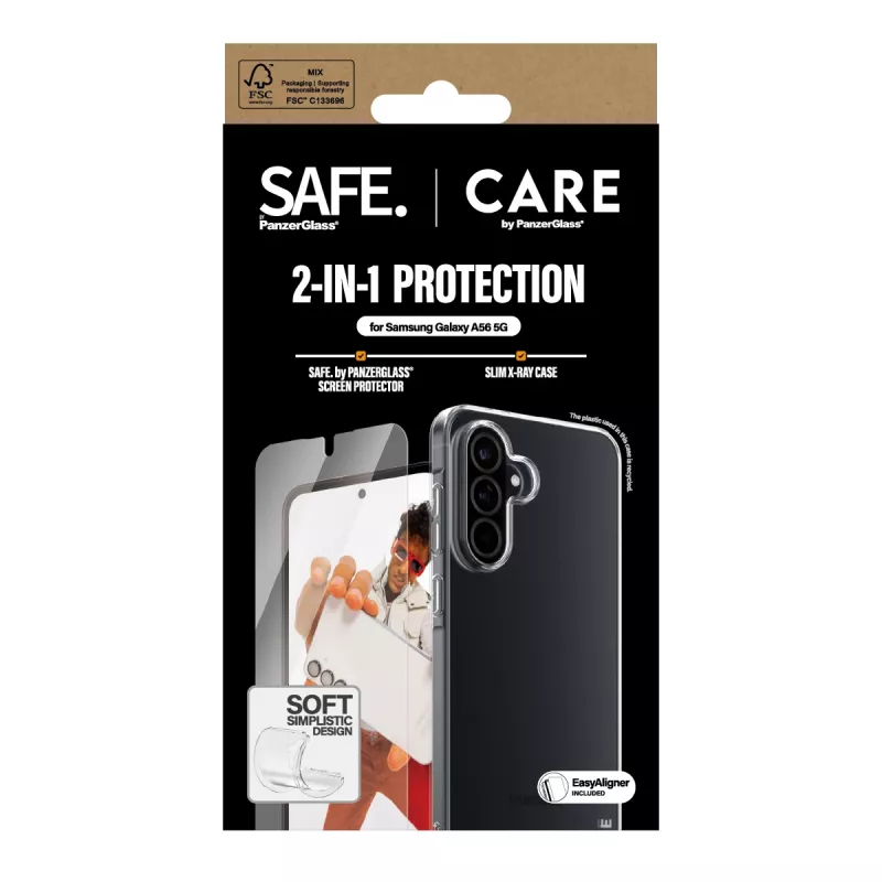 PanzerGlass CARE by Fashion 2-in-1 Bundle Samsung Galaxy A56 5G Kratz- und Stoßfest