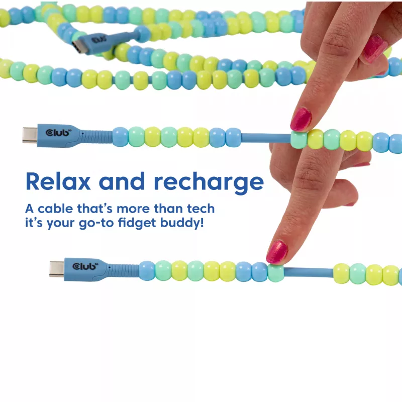 CLUB3D CAC-3011 USB-Kabel 2 m USB C Blau, Grün