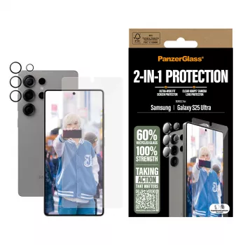 PanzerGlass ® 2-in-1 Schutzpaket für Samsung Galaxy S25 Ultra