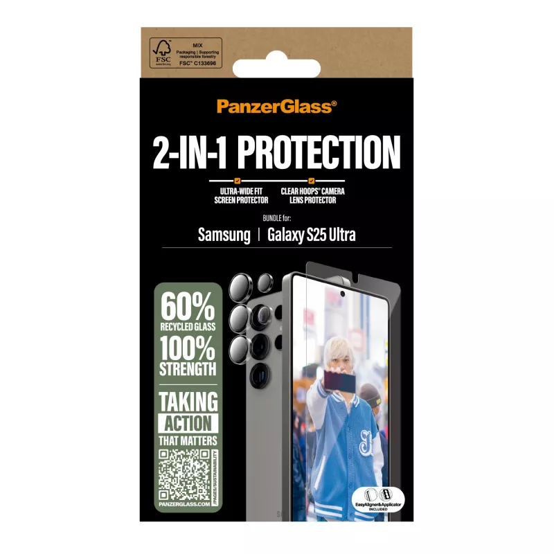PanzerGlass ® 2-in-1 Schutzpaket für Samsung Galaxy S25 Ultra