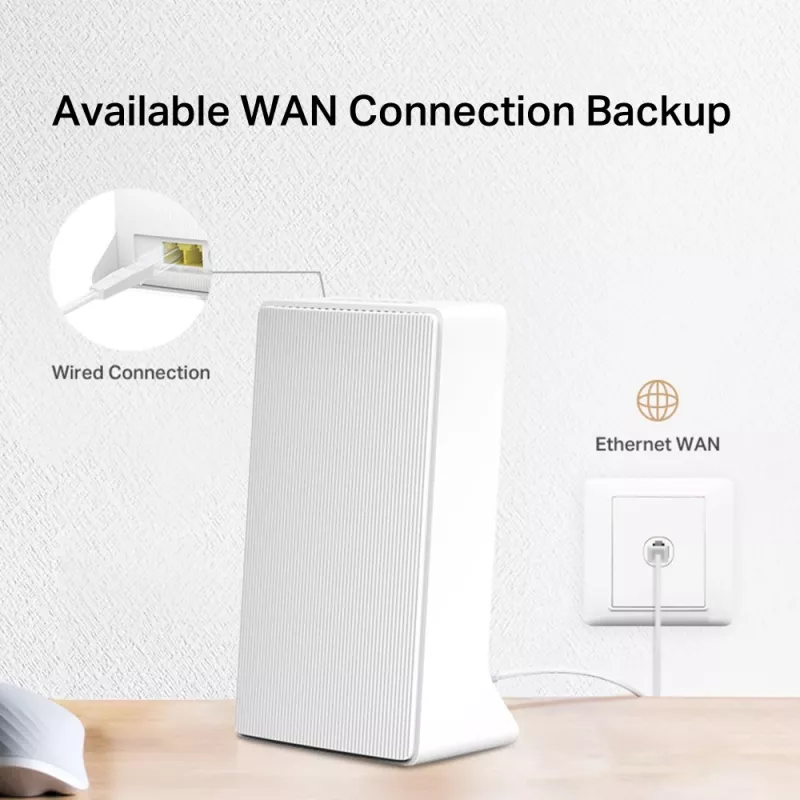 MERCUSYS MB130-4G WLAN-Router Ethernet Dual-Band (2,4 GHz / 5 GHz) – Weiß