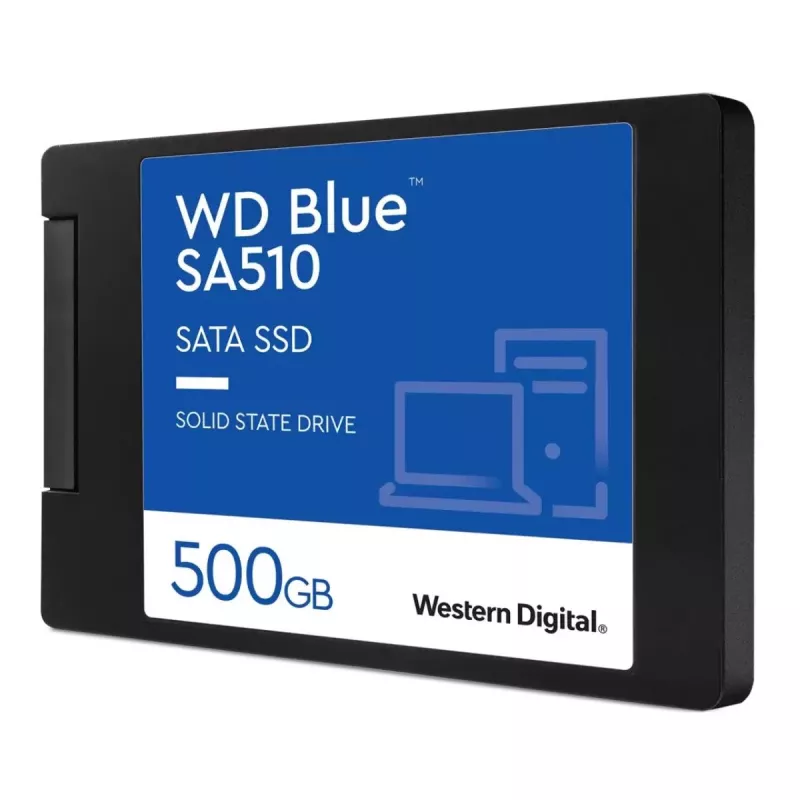 WESTERN DIGITAL SSD - WD Blau SA510 - 500GB - SATA 6Gb/s - 2.5in - 7mm mit Gehäuse