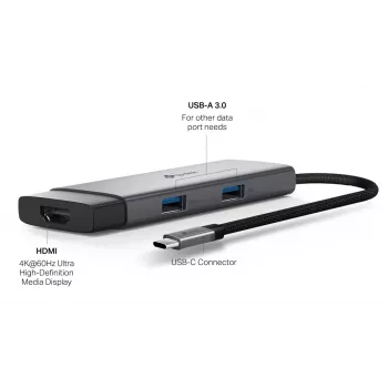 TP-Link UH5020C USB Type-C-Hub 5000 Mbit/s HDMI USB 3.2