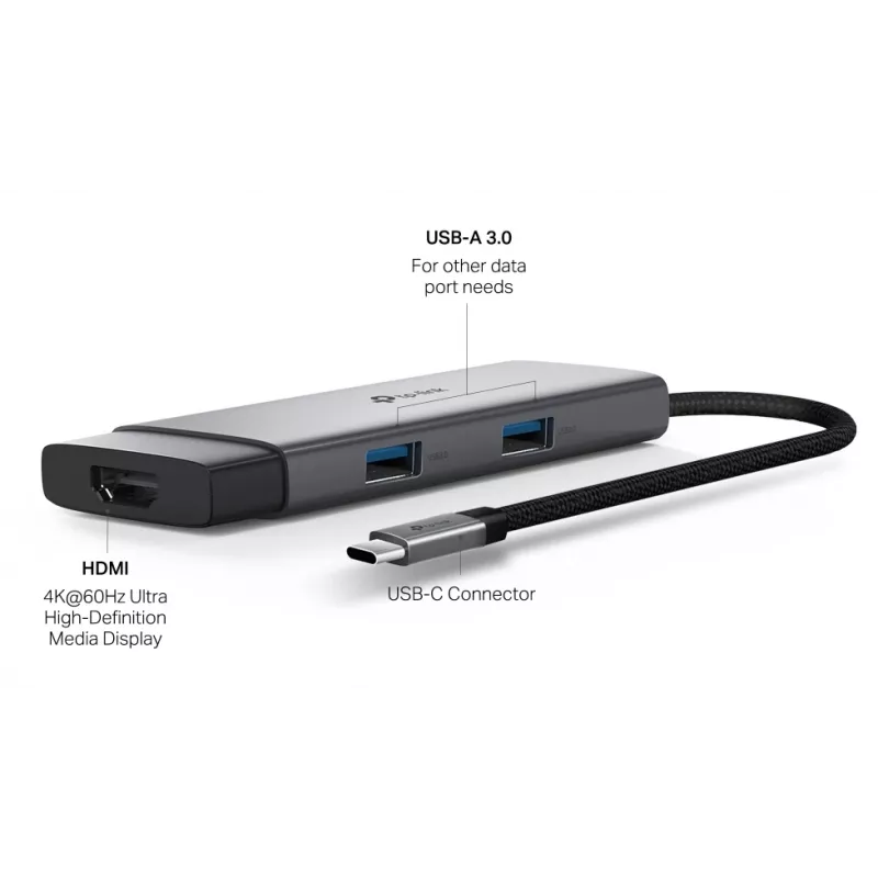 TP-Link UH5020C USB Type-C-Hub 5000 Mbit/s HDMI USB 3.2