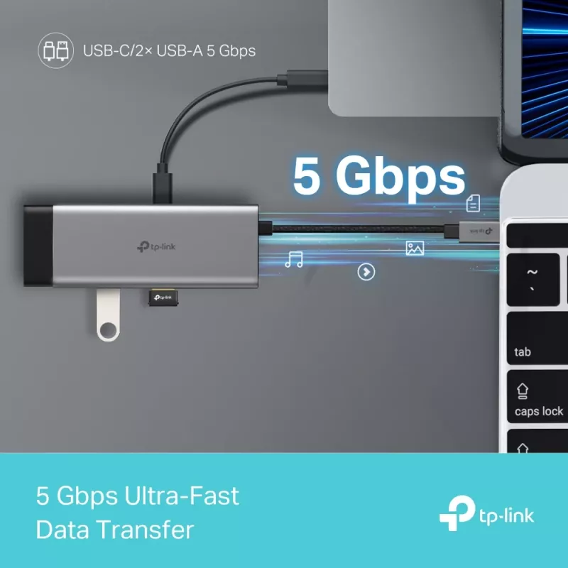 TP-Link UH5020C USB Type-C-Hub 5000 Mbit/s HDMI USB 3.2