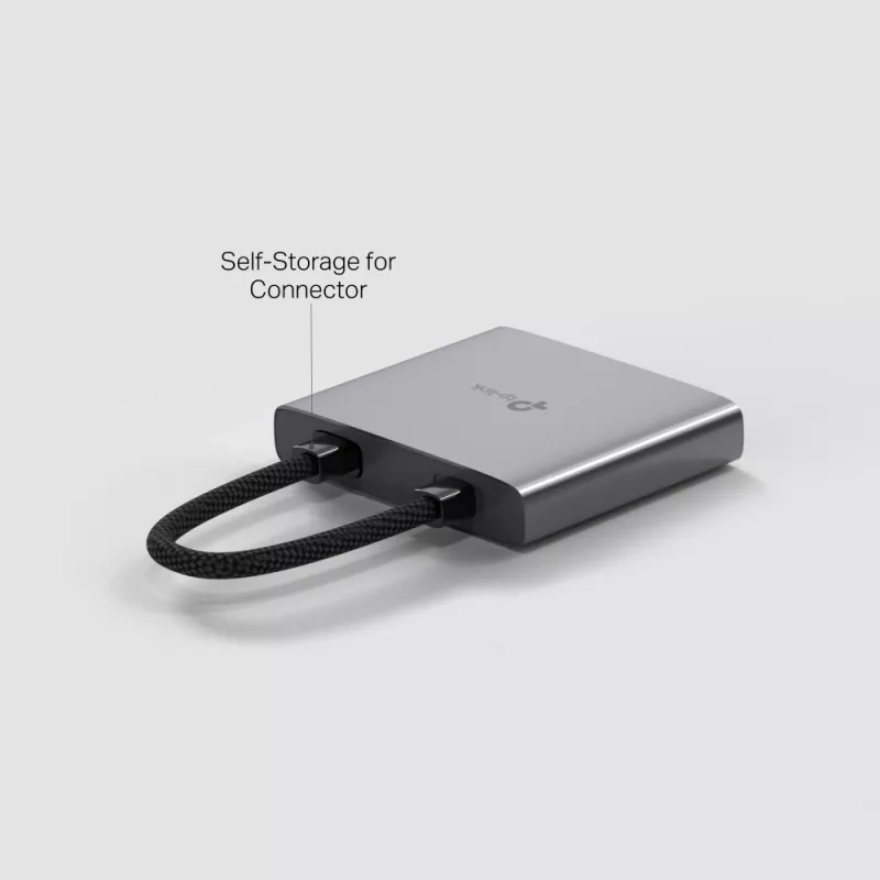 USB Type-C Hub TP-Link UH3020C — 3-Port (HDMI, USB-A, USB-C), 5 Gbit/s, HDMI 4K@60Hz, PD bis 100W, Aluminium, 0,18 m Kabel
