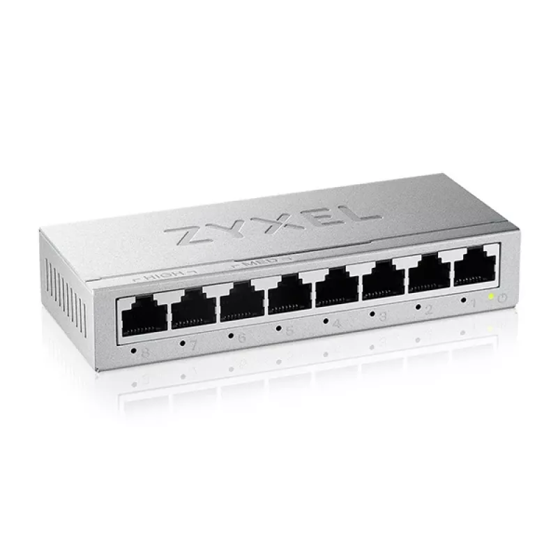 Zyxel GS-108BV5-EU0101F Netzwerk-Switch Unmanaged L2 Gigabit Ethernet (10/100/1000)