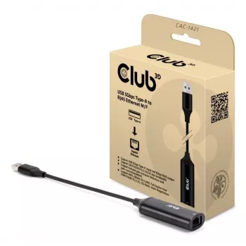 Kabel-Gender-Wechsler CLUB3D CAC-1421 USB Type-A auf RJ45 0.245m Schwarz