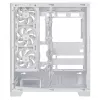 PC-Gehäuse ASUS A31 Plus TG ARGB WHITE Midi Tower — ATX, Tempered Glass, ARGB, 3x120mm + 1x120mm Lüfter, 38 cm GPU, 165 mm CPU-Kühler