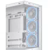 PC-Gehäuse ASUS A31 Plus TG ARGB WHITE Midi Tower — ATX, Tempered Glass, ARGB, 3x120mm + 1x120mm Lüfter, 38 cm GPU, 165 mm CPU-Kühler