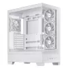 PC-Gehäuse ASUS A31 Plus TG ARGB WHITE Midi Tower — ATX, Tempered Glass, ARGB, 3x120mm + 1x120mm Lüfter, 38 cm GPU, 165 mm CPU-Kühler