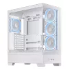 PC-Gehäuse ASUS A31 Plus TG ARGB WHITE Midi Tower — ATX, Tempered Glass, ARGB, 3x120mm + 1x120mm Lüfter, 38 cm GPU, 165 mm CPU-Kühler