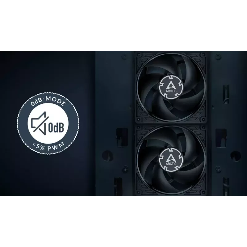 ARCTIC P9 PWM PST CO (Schwarz) – 92-mm-PWM-Lüfter mit Kabel-Splitter für Dauerbetrieb