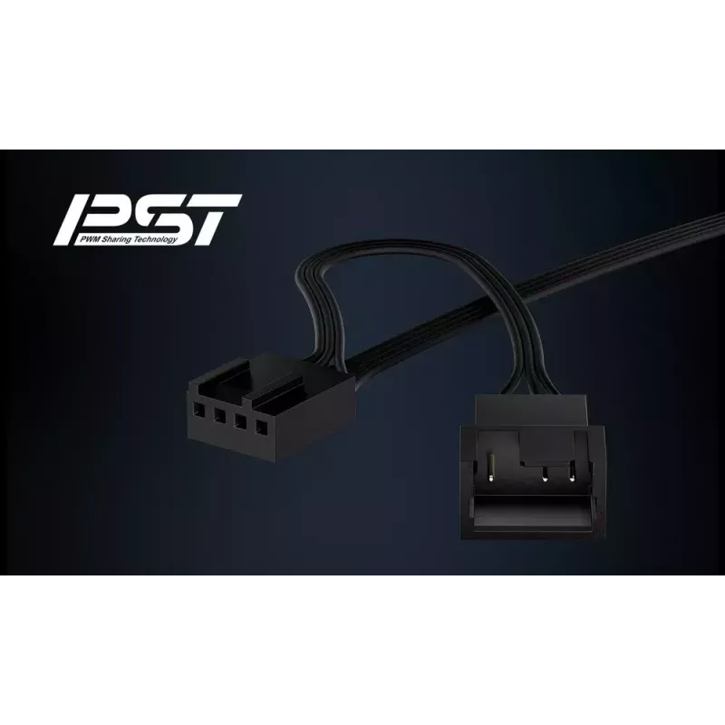 ARCTIC P9 PWM PST CO (Schwarz) – 92-mm-PWM-Lüfter mit Kabel-Splitter für Dauerbetrieb