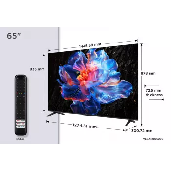 TCL V6C 65V6C TV 165,1 cm (65 Zoll) 4K Ultra HD Smart TV Wi-Fi Metallic 280 cd/m²