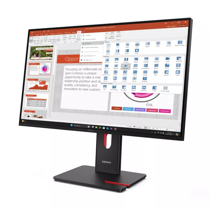 Monitor Lenovo ThinkVision T27-40 27 Zoll LED Full HD 1920 x 1080