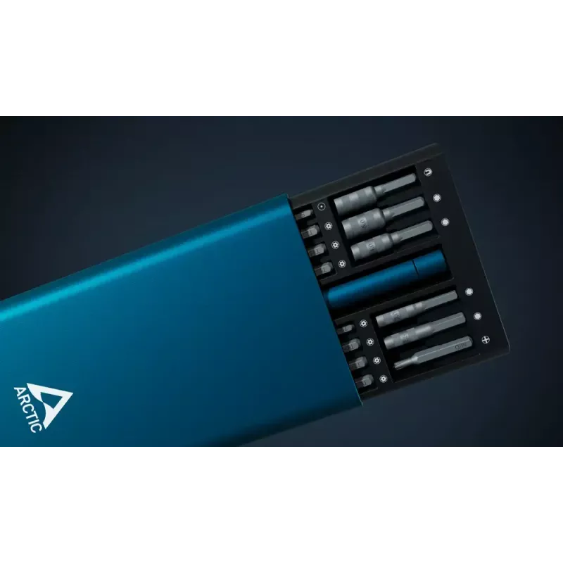 Präzisionsschraubendreher-Set Arctic AETLS00001A — Stahlbits-Set, blauer Griff