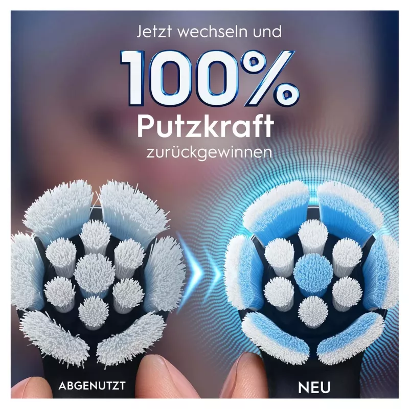 Oral-B 194631 Zahnbürstenkopf 4 Stk. Schwarz